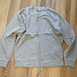 J. Crew Men's Light Tan Crewneck Sweatshirt.  Size large.